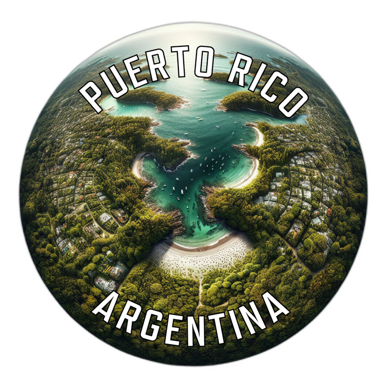 Puerto Rico Argentina Souvenir Die Cut Flat Magnet 6-Inch