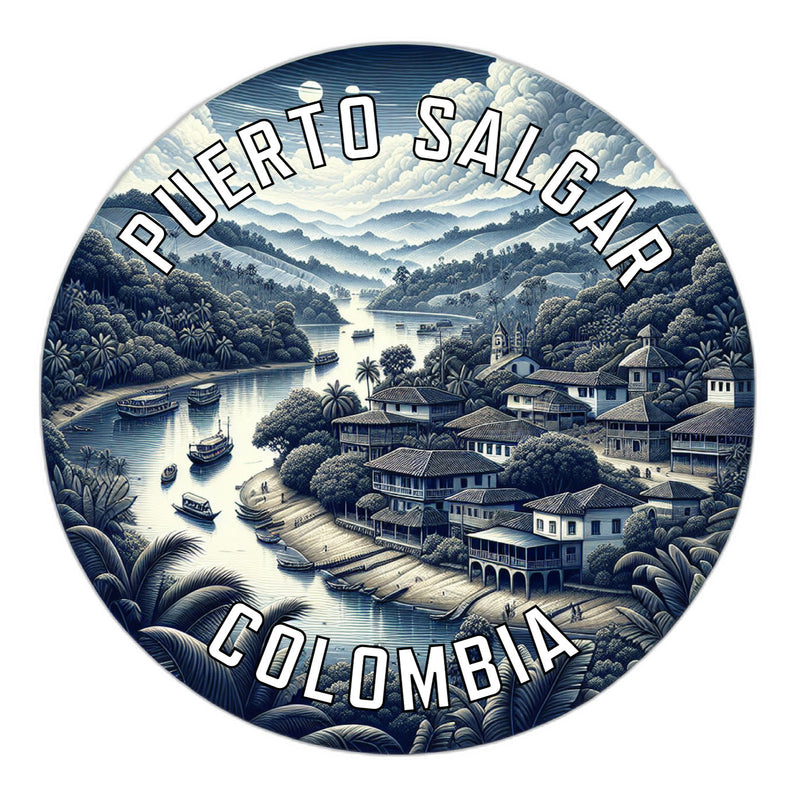Puerto Salgar Colombia Souvenir Die Cut Flat Magnet 2-Inch