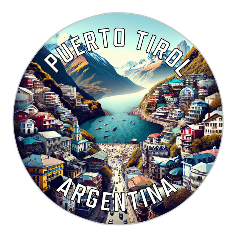 Puerto Tirol Argentina Souvenir Die Cut Flat Magnet 2-Inch