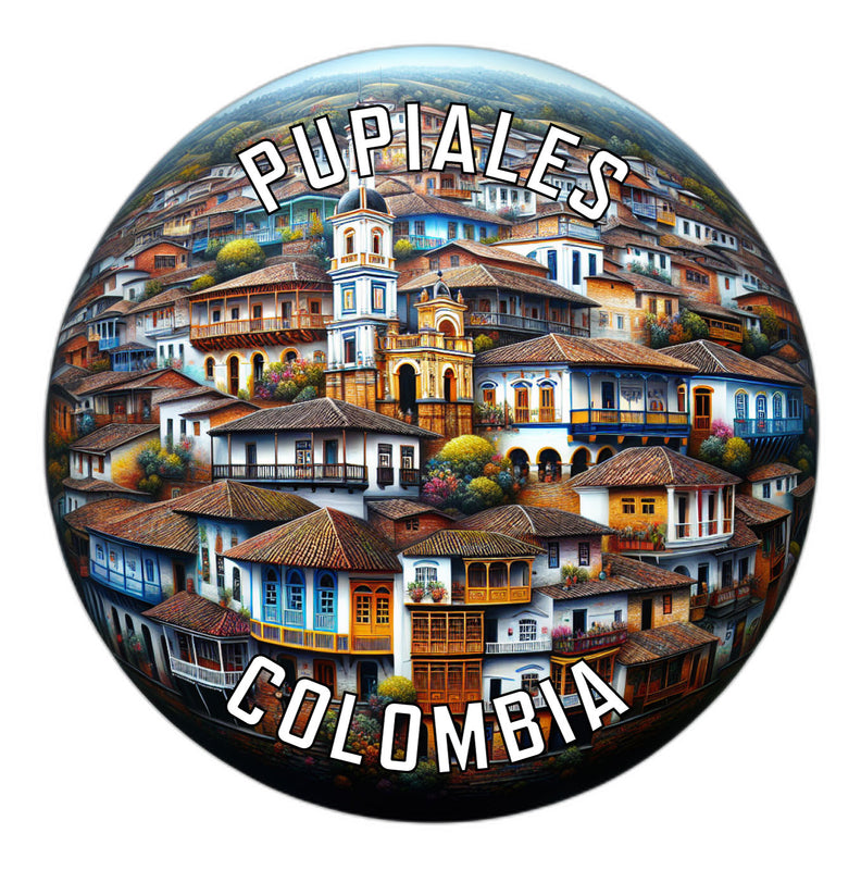 Pupiales Colombia Souvenir Vinyl Decal Sticker 2-Inch