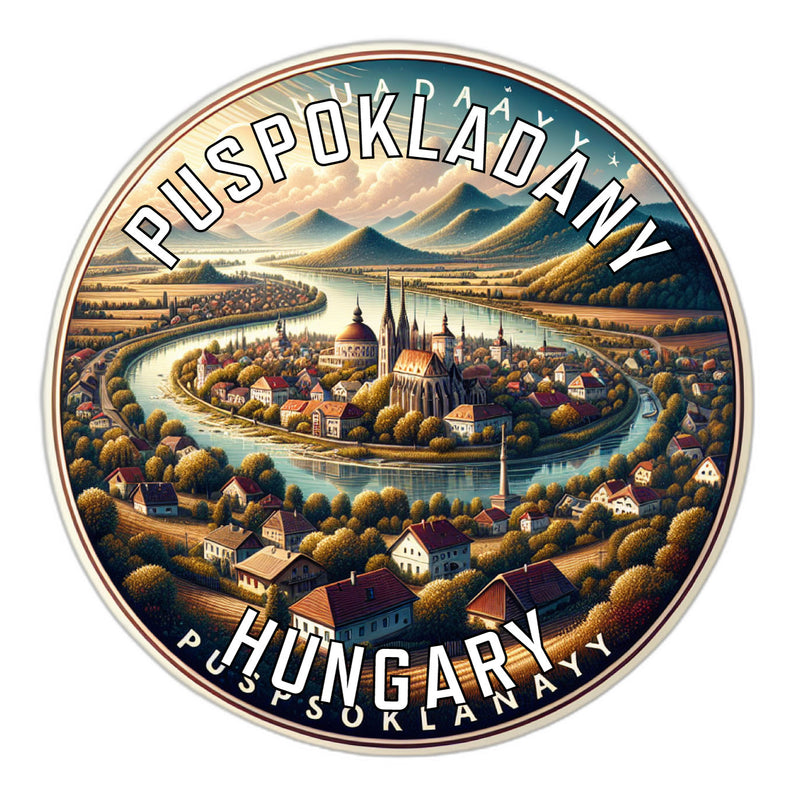 Puspokladany Hungary Souvenir Vinyl Decal Sticker 2-Inch