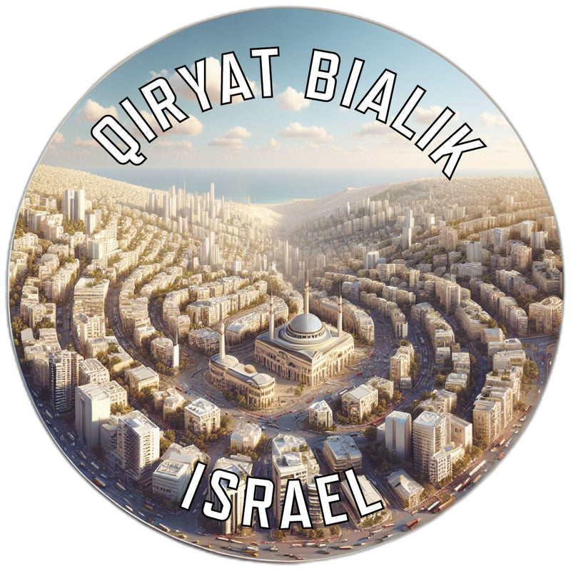 Qiryat Bialik Israel Souvenir Die Cut Flat Magnet 2-Inch