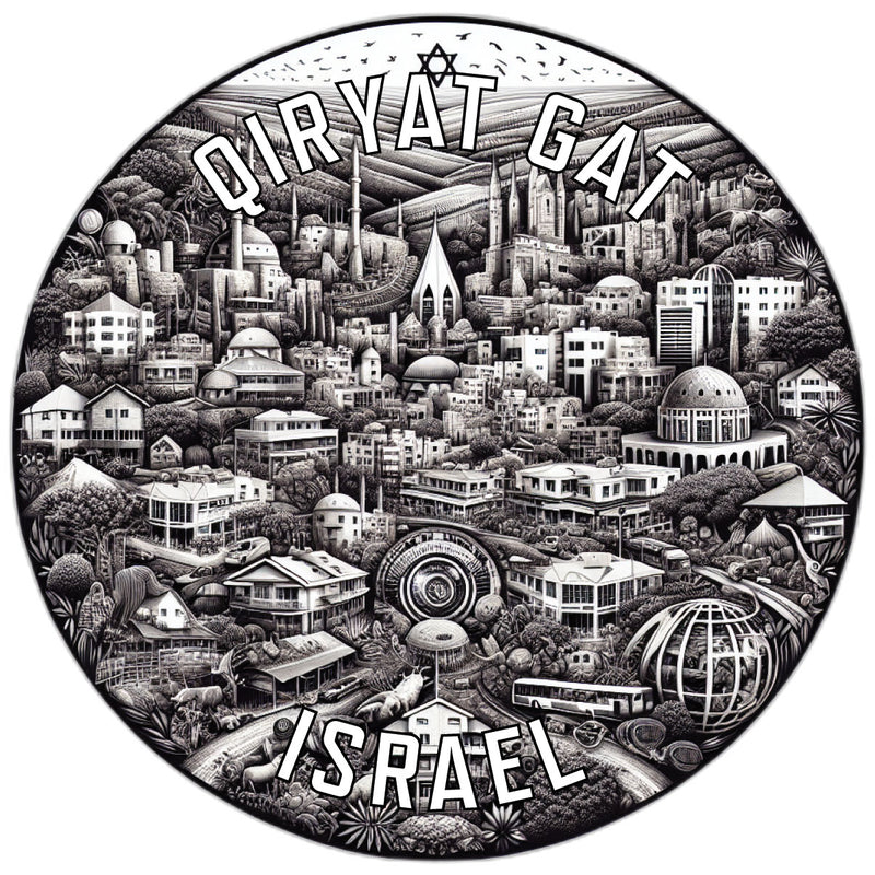 Qiryat Gat Israel Souvenir Vinyl Decal Sticker 6-Inch