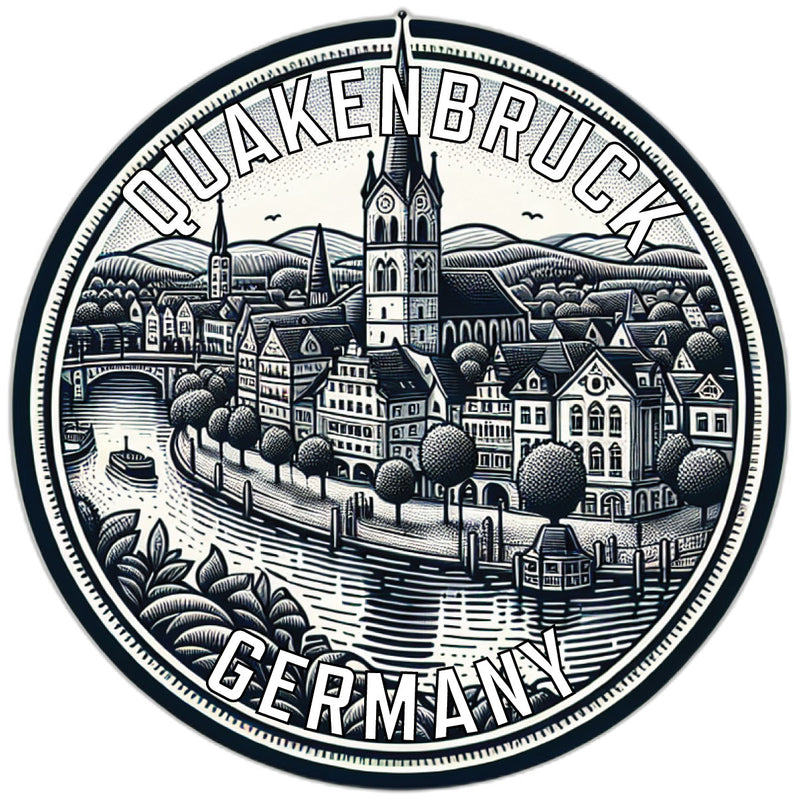 Quakenbruck Germany Souvenir Die Cut Flat Magnet 2-Inch