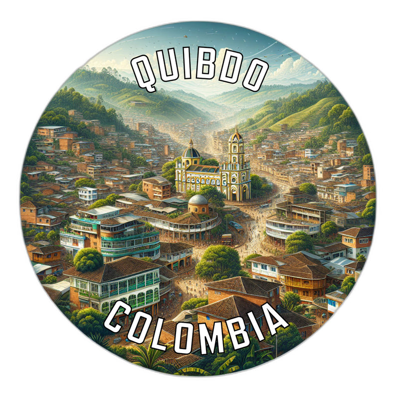 Quibdo Colombia Souvenir Die Cut Flat Magnet 2-Inch