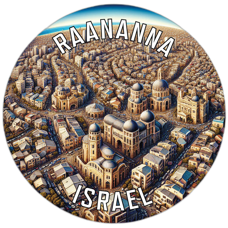 Raananna Israel Souvenir Vinyl Decal Sticker 2-Inch