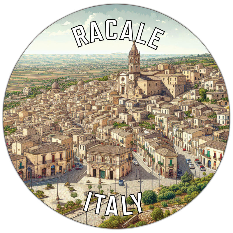 Racale Italy Souvenir Die Cut Flat Magnet 2-Inch