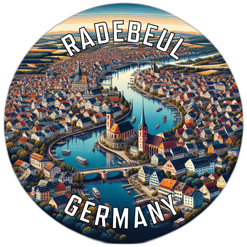 Radebeul Germany Souvenir Die Cut Flat Magnet 6-Inch