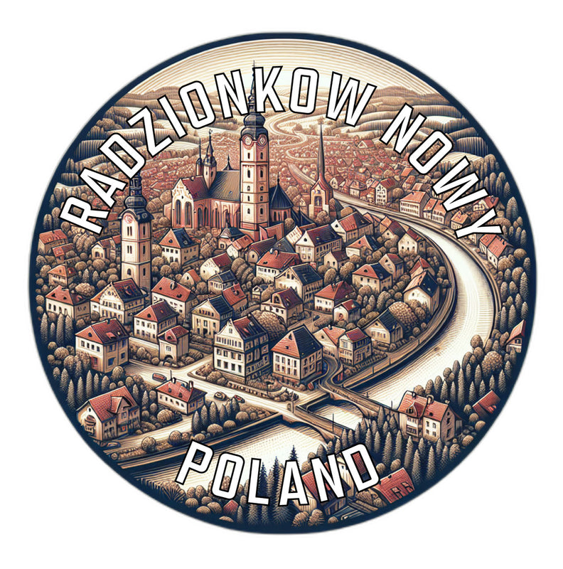 Radzionkow Nowy Poland Souvenir Vinyl Decal Sticker 2-Inch