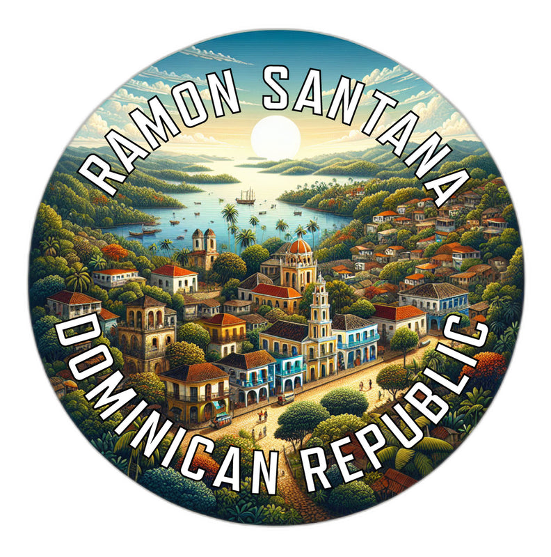 Ramon Santana Dominican Republic Souvenir Die Cut Flat Magnet 6-Inch