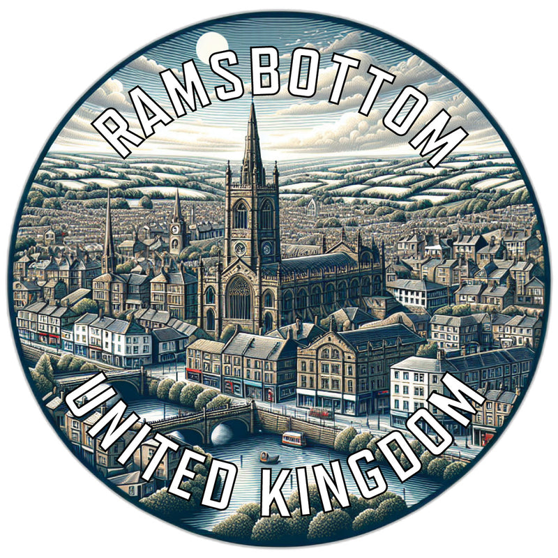 Ramsbottom United Kingdom Souvenir Die Cut Flat Magnet 2-Inch