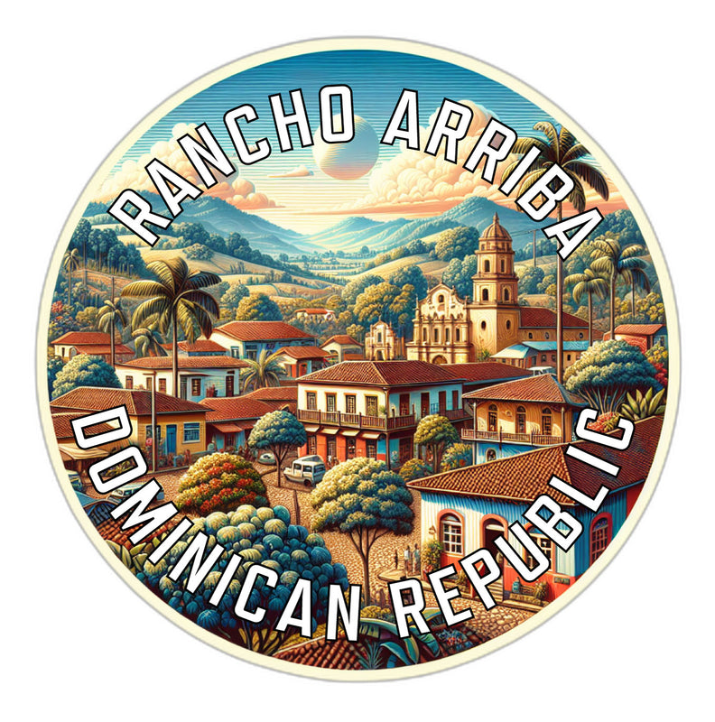 Rancho Arriba Dominican Republic Souvenir Die Cut Flat Magnet 2-Inch