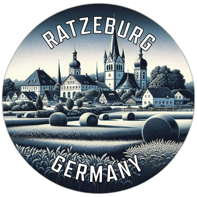 Ratzeburg Germany Souvenir Die Cut Flat Magnet 6-Inch