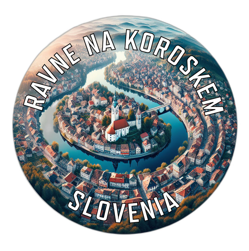 Ravne na Koroskem Slovenia Souvenir Die Cut Flat Magnet 2-Inch