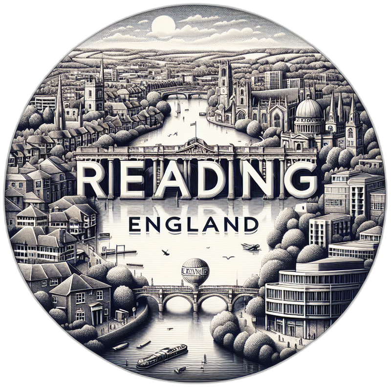 Reading England Souvenir Vinyl Decal Sticker 2-Inch
