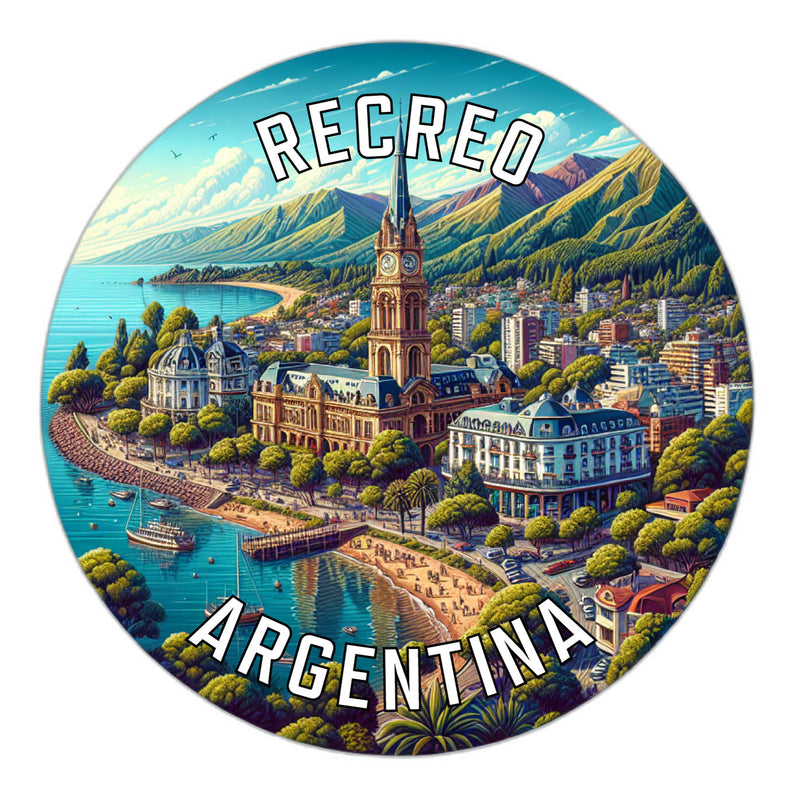 Recreo Argentina Souvenir Die Cut Flat Magnet 6-Inch