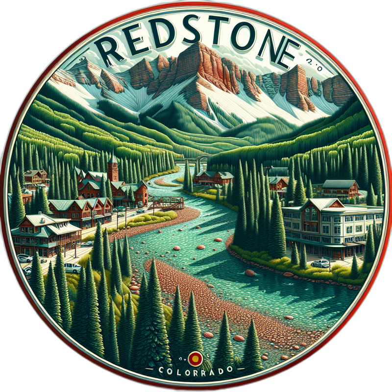 Redstone Colorado Souvenir Vinyl Decal Sticker 2-Inch
