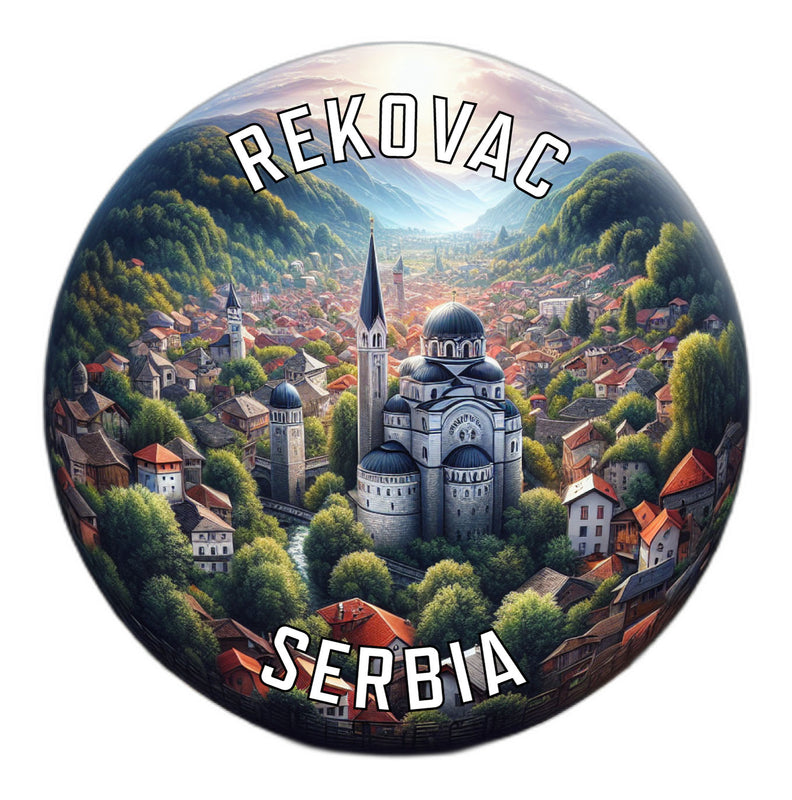 Rekovac Serbia Souvenir Die Cut Flat Magnet 2-Inch