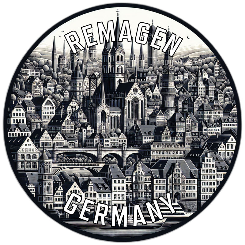 Remagen Germany Souvenir Die Cut Flat Magnet 2-Inch