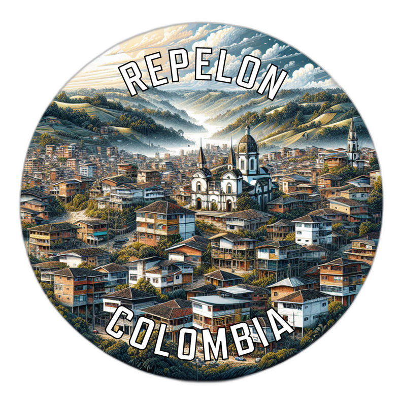 Repelon Colombia Souvenir Vinyl Decal Sticker 2-Inch