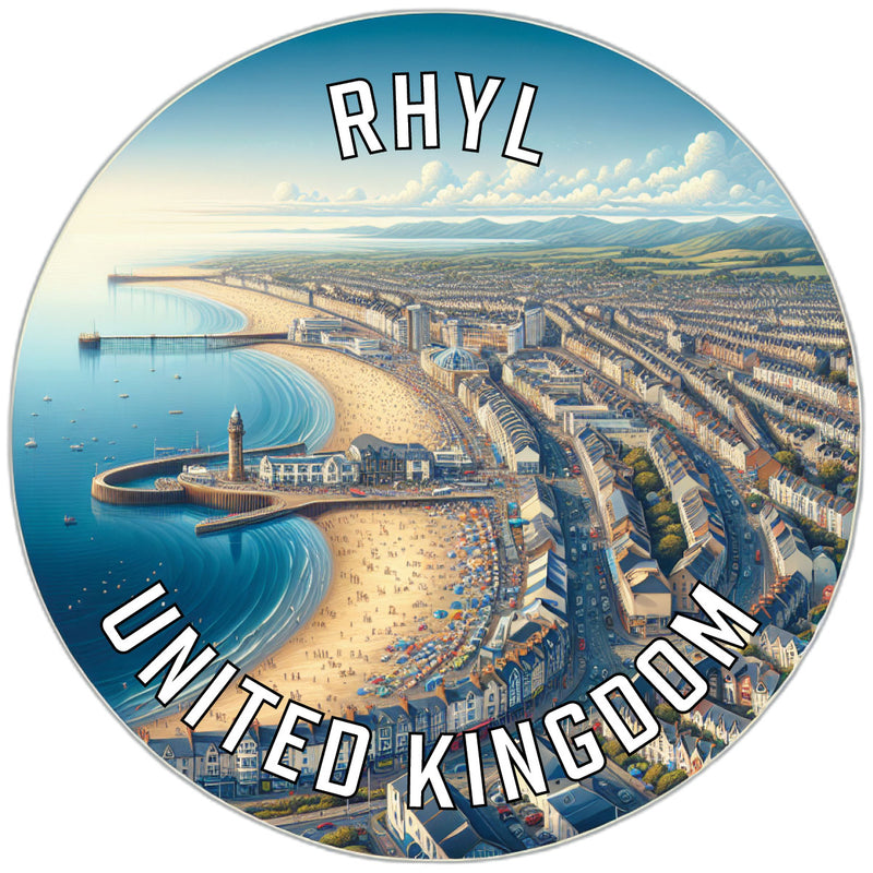 Rhyl United Kingdom Souvenir Vinyl Decal Sticker 2-Inch