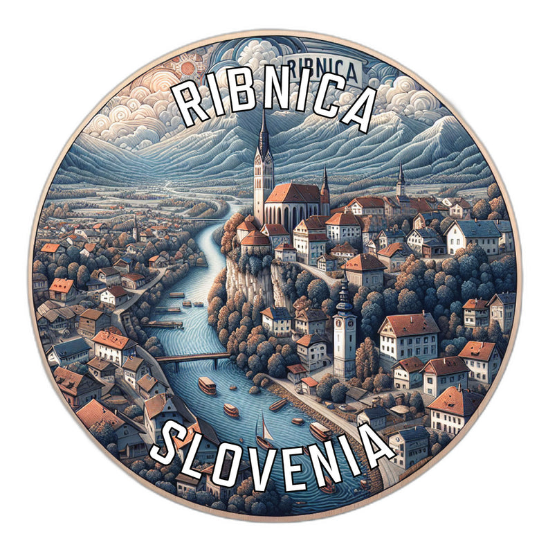 Ribnica Slovenia Souvenir Vinyl Decal Sticker 2-Inch