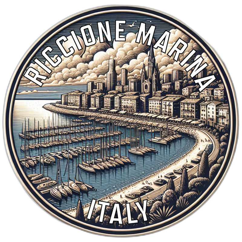Riccione Marina Italy Souvenir Vinyl Decal Sticker 6-Inch