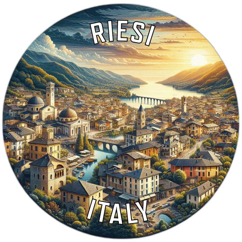 Riesi Italy Souvenir Die Cut Flat Magnet 2-Inch