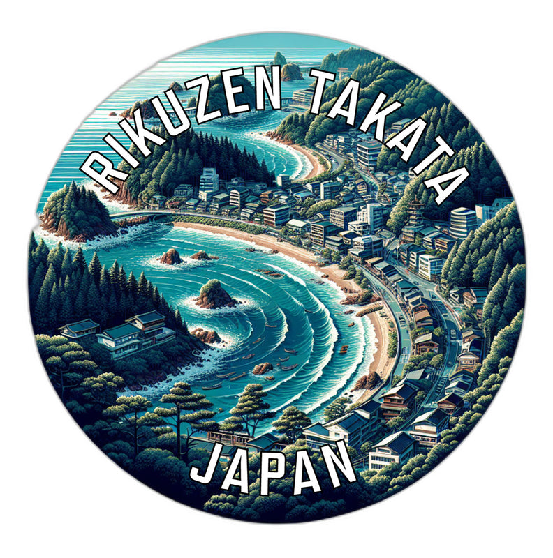 Rikuzen Takata Japan Souvenir Vinyl Decal Sticker 2-Inch