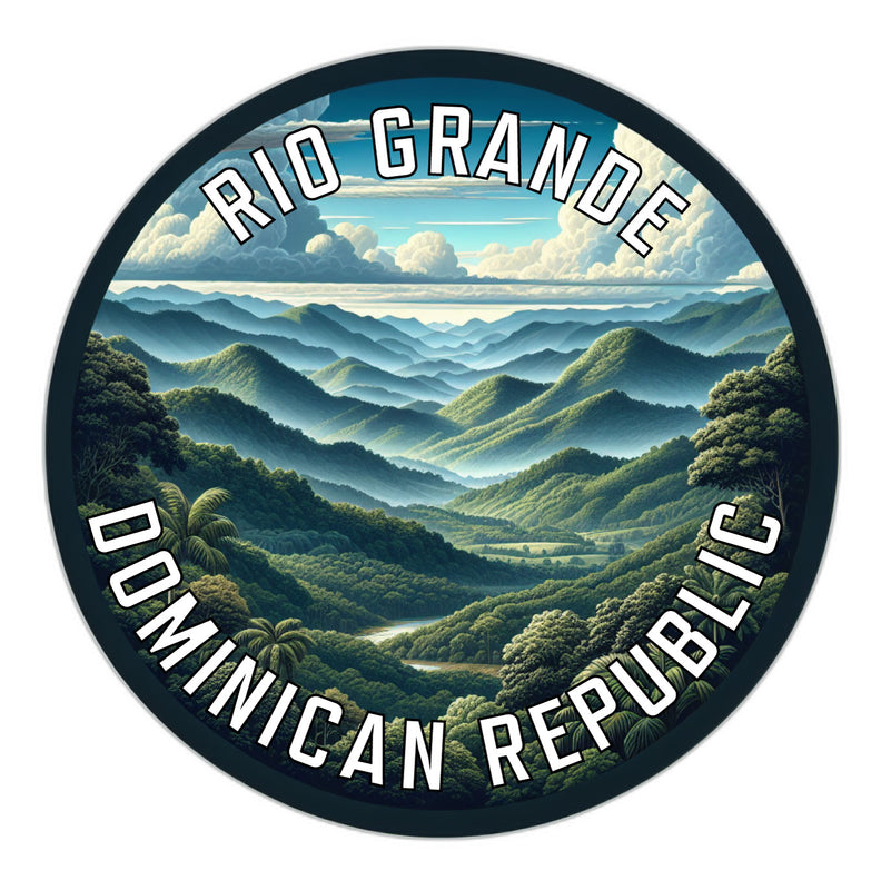 Rio Grande Dominican Republic Souvenir Die Cut Flat Magnet 6-Inch