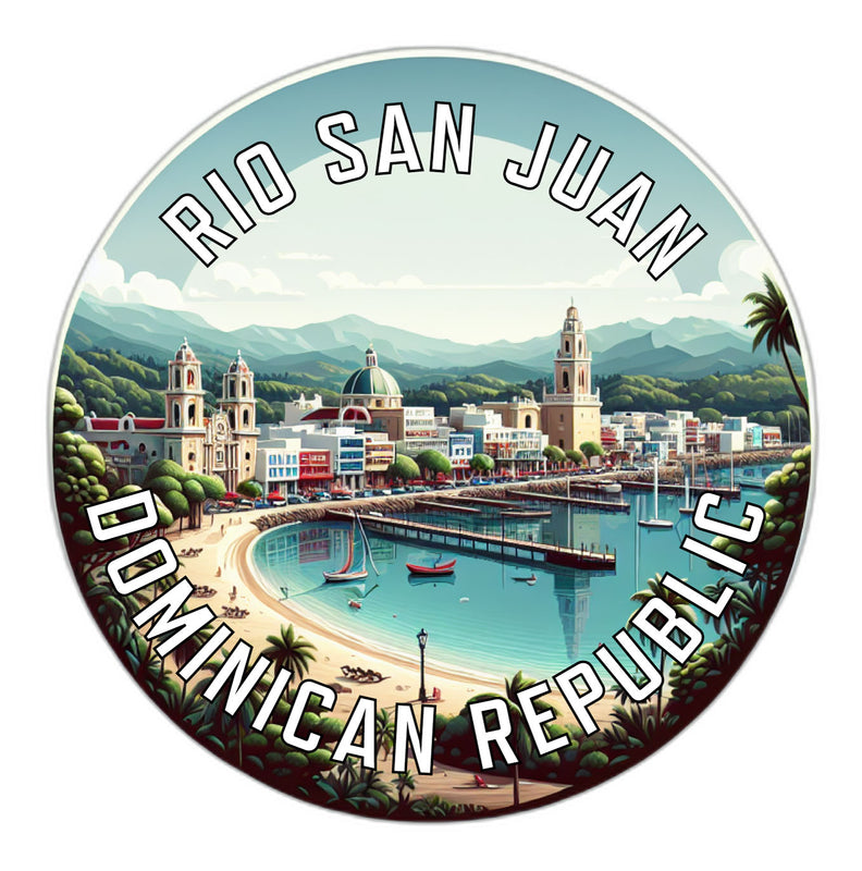Rio San Juan Dominican Republic Souvenir Die Cut Flat Magnet 6-Inch