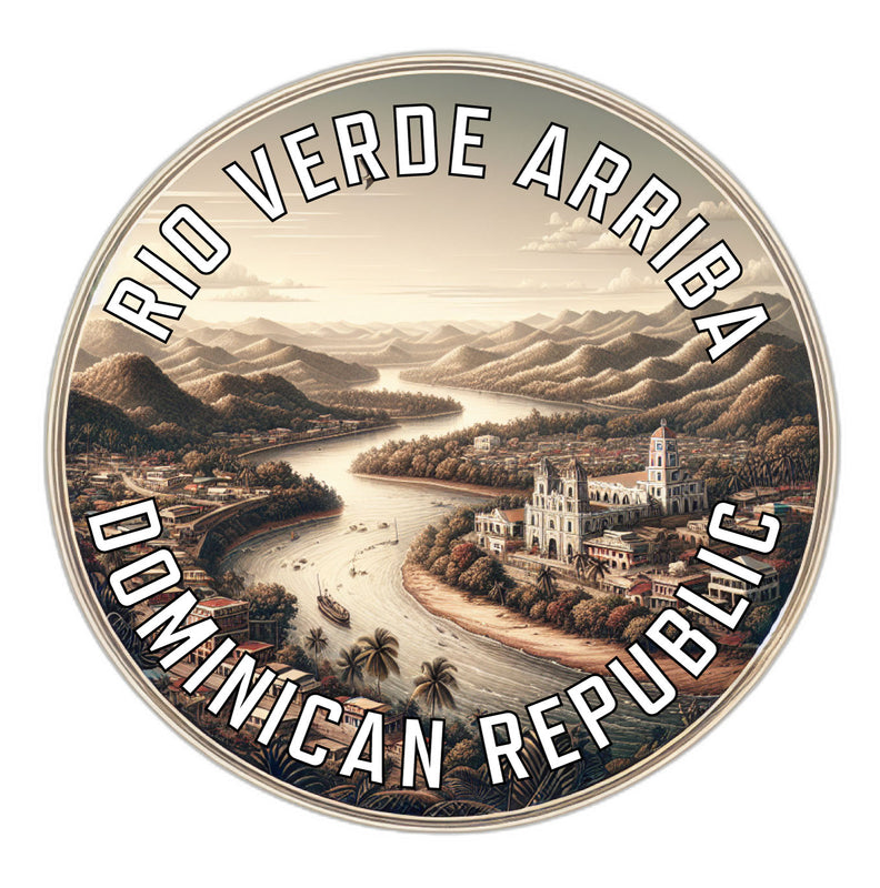 Rio Verde Arriba Dominican Republic Souvenir Die Cut Flat Magnet 6-Inch
