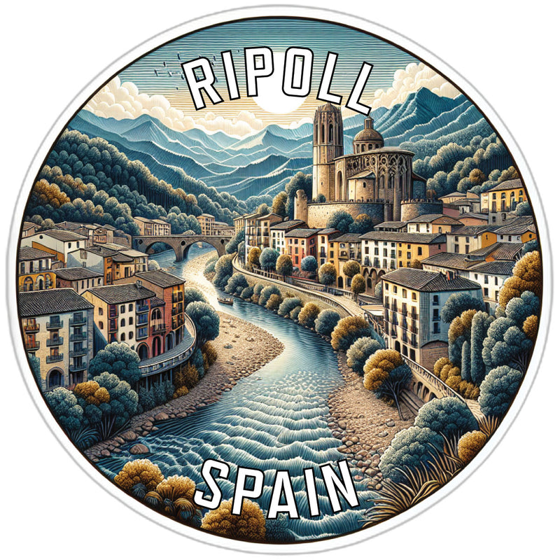 Ripoll Spain Souvenir Die Cut Flat Magnet 2-Inch