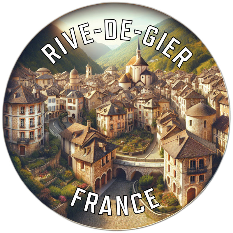 Rive de Gier France Souvenir Vinyl Decal Sticker 2-Inch