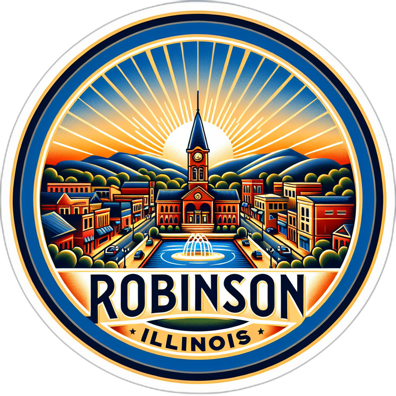 Robinson Illinois Souvenir Vinyl Decal Sticker 6-Inch