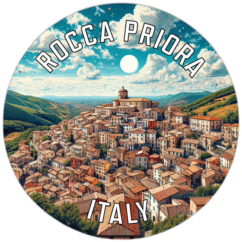 Rocca Priora Italy Souvenir Die Cut Flat Magnet 2-Inch