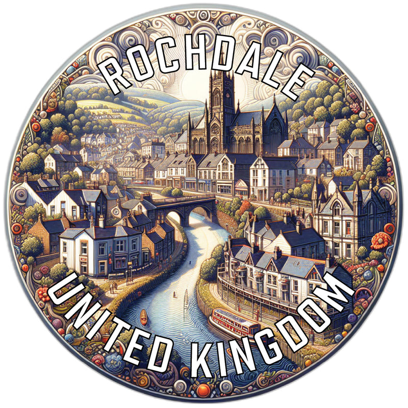 Rochdale United Kingdom Souvenir Vinyl Decal Sticker 2-Inch