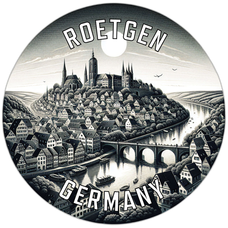 Roetgen Germany Souvenir Die Cut Flat Magnet 2-Inch