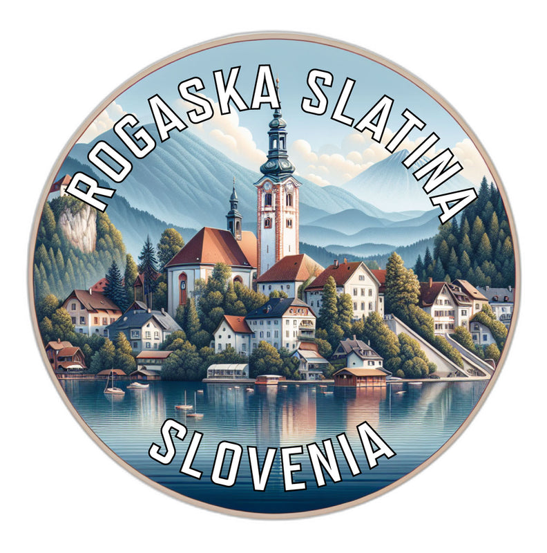 Rogaska Slatina Slovenia Souvenir Vinyl Decal Sticker 2-Inch