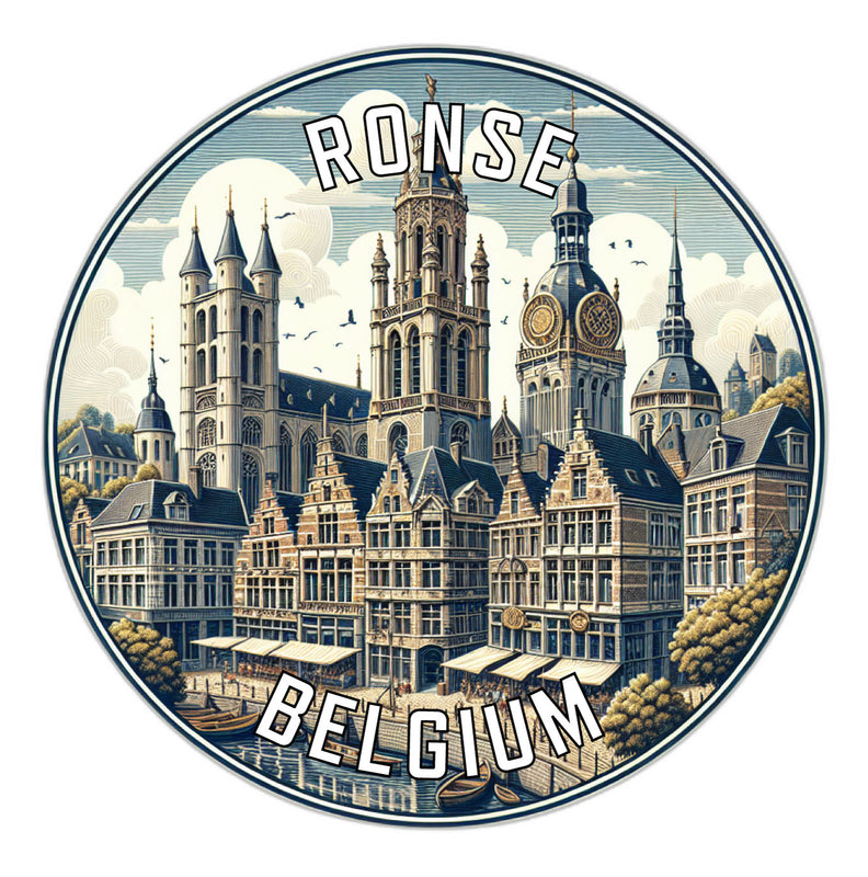 Ronse Belgium Souvenir Vinyl Decal Sticker 2-Inch