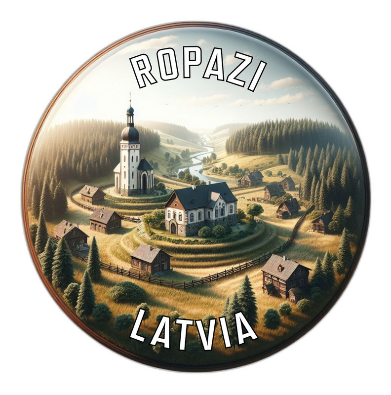 Ropazi Latvia Souvenir Die Cut Flat Magnet 2-Inch
