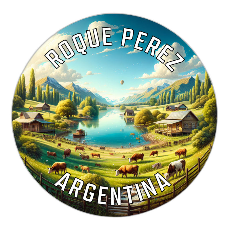 Roque Perez Argentina Souvenir Die Cut Flat Magnet 2-Inch