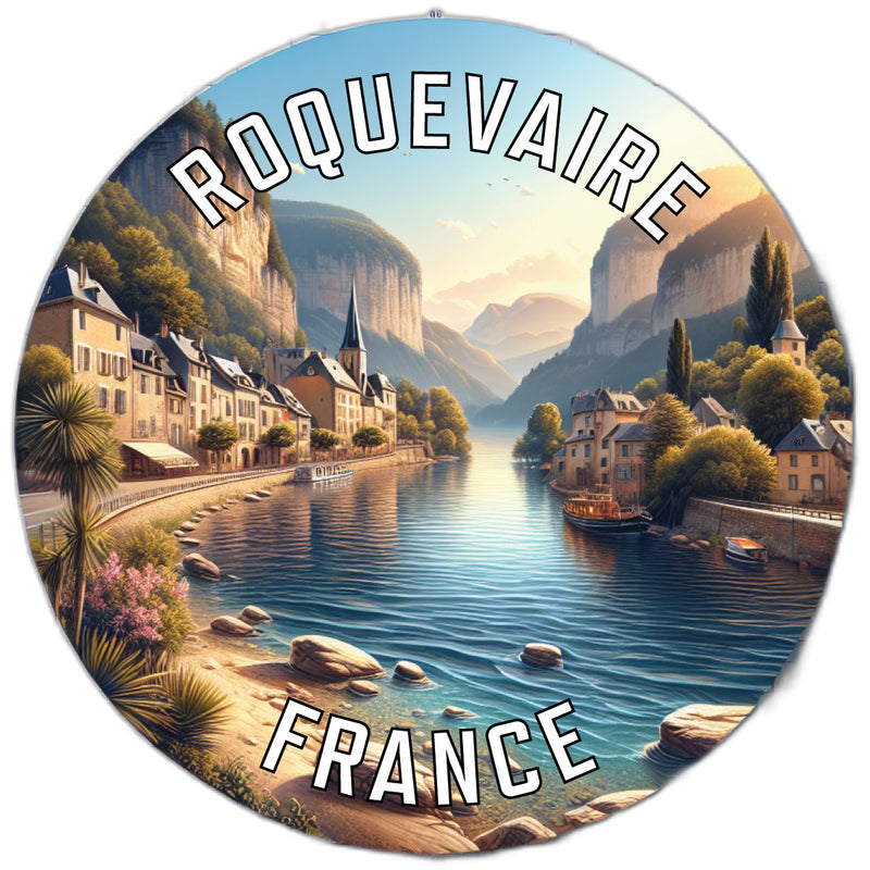 Roquevaire France Souvenir Vinyl Decal Sticker 3-Inch