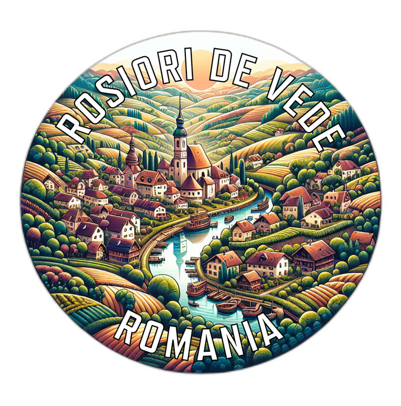 Rosiori de Vede Romania Souvenir Die Cut Flat Magnet 6-Inch