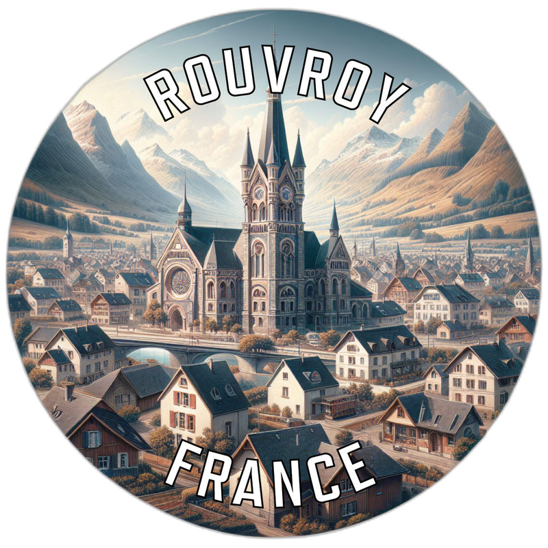Rouvroy France Souvenir Vinyl Decal Sticker 6-Inch