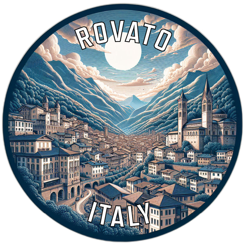 Rovato Italy Souvenir Die Cut Flat Magnet 6-Inch