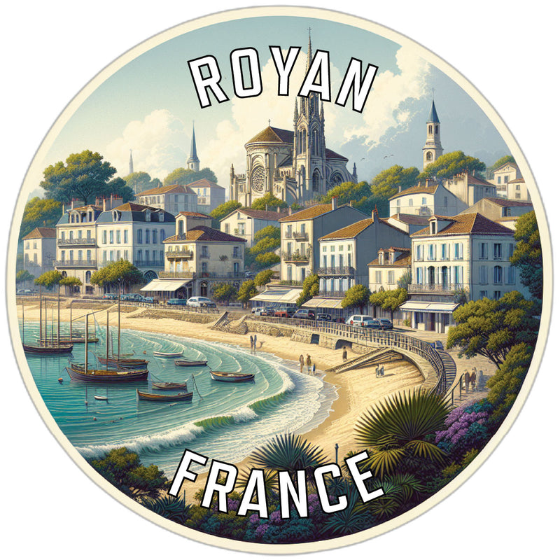 Royan France Souvenir Vinyl Decal Sticker 2-Inch