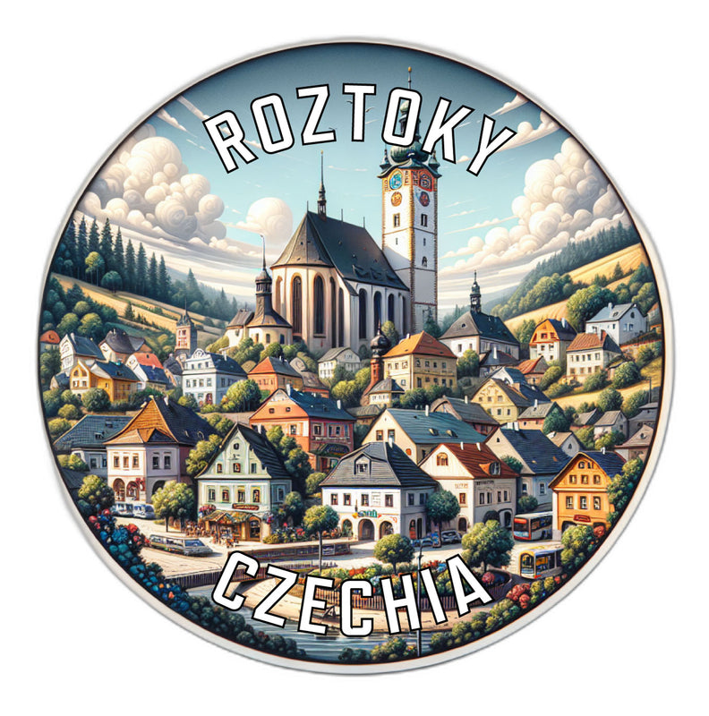 Roztoky Czechia Souvenir Die Cut Flat Magnet 2-Inch