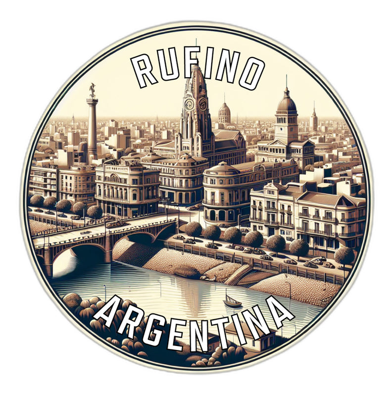 Rufino Argentina Souvenir Die Cut Flat Magnet 2-Inch