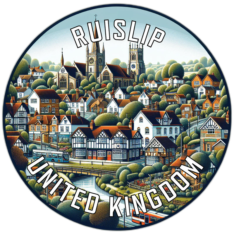 Ruislip United Kingdom Souvenir Die Cut Flat Magnet 6-Inch